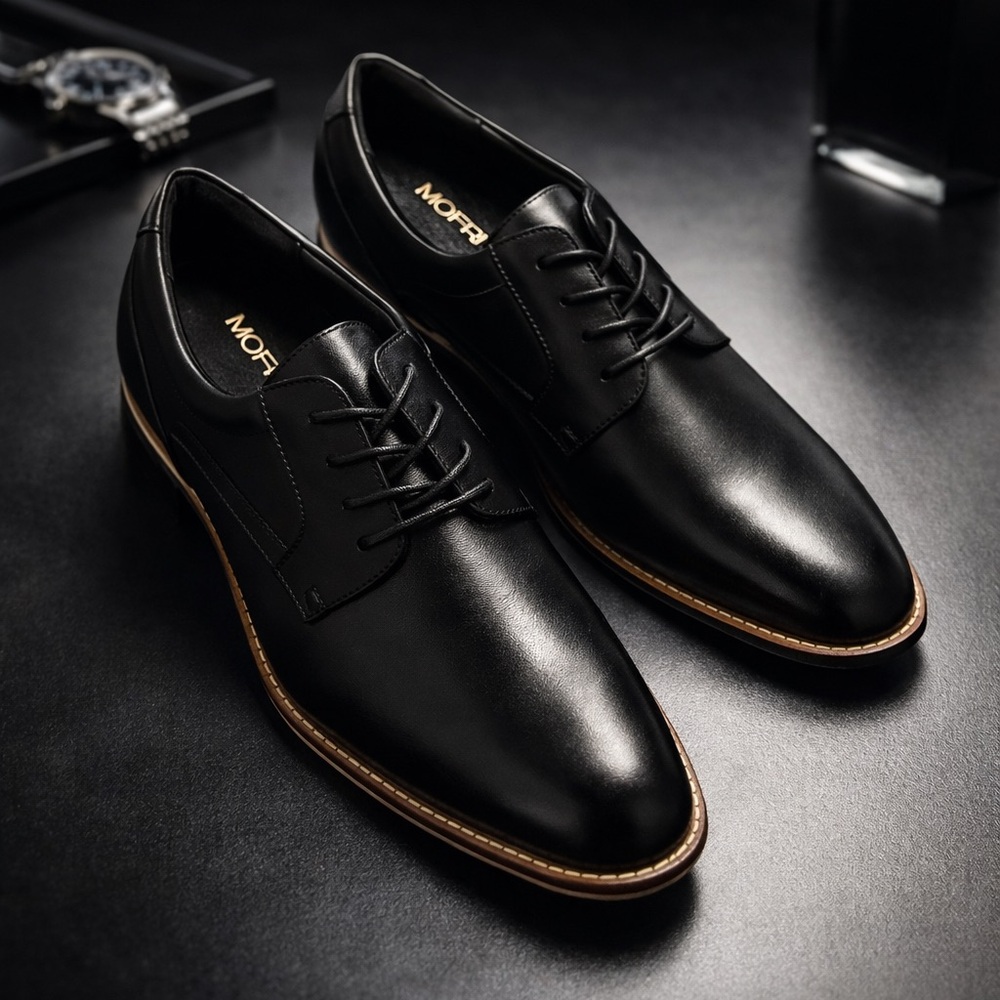 Mofri Black Leather Shoes NWOT - Picture 8 of 8